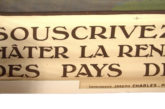 Póster original Papel Sobre Cartón “Crédit National”, Constant Duval, Imprimeries Joseph Charles, París, (photo 2 of 5)