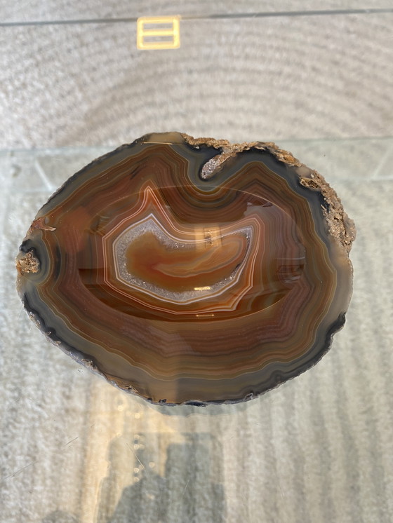 Image 1 of Superba scatola da tasca vintage in Agathe marrone