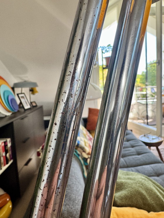 Image 1 of Vintage German Arc Floor Lamp with Telescopic Structure – Space Age 70s Mid-Century Modern UFO Light – Guzzini Era