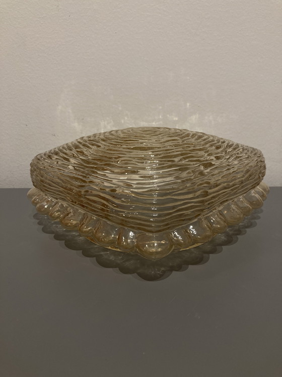 Image 1 of Vintage plafonniere van Glashutte Limburg