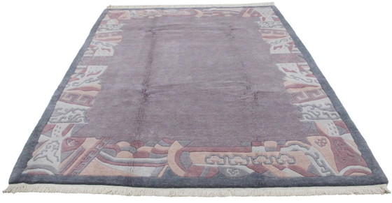 Original Modern Designer Highland Wool Rug Nepal 295 x 199 cm, Rugs & carpets, Purple (photo 3 of 9)
