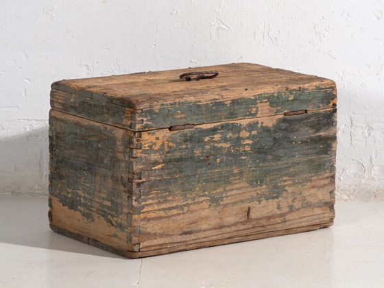 Coffre ancien de style primitif (c.1920) #71 – Armoires de rangement, Rustic (photo 36 of 40)