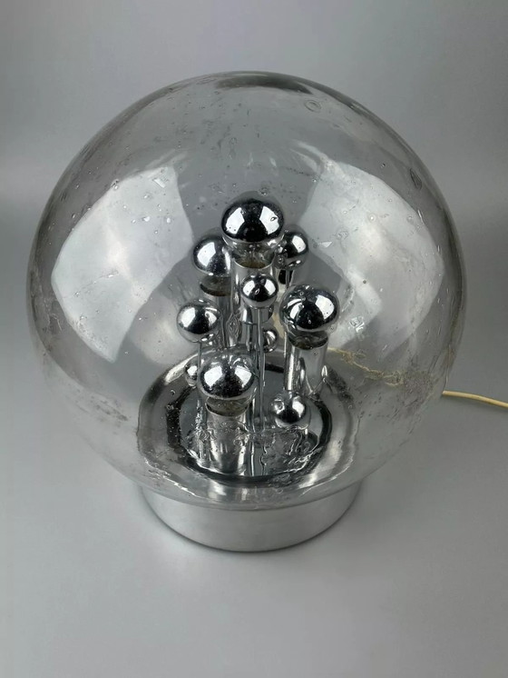 Image 1 of 60s 70s table lamp ball lamp Doria "Big Ball" glass space age design