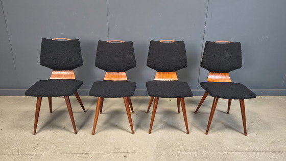 Image 1 of Scandinavische eetkamerstoelen uit het midden van de 20e eeuw, jaren 60.