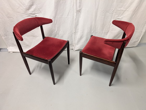 Image 1 of 6 A.W.A. Mid Century Dutch Design Kuhhorn Esszimmerstühle