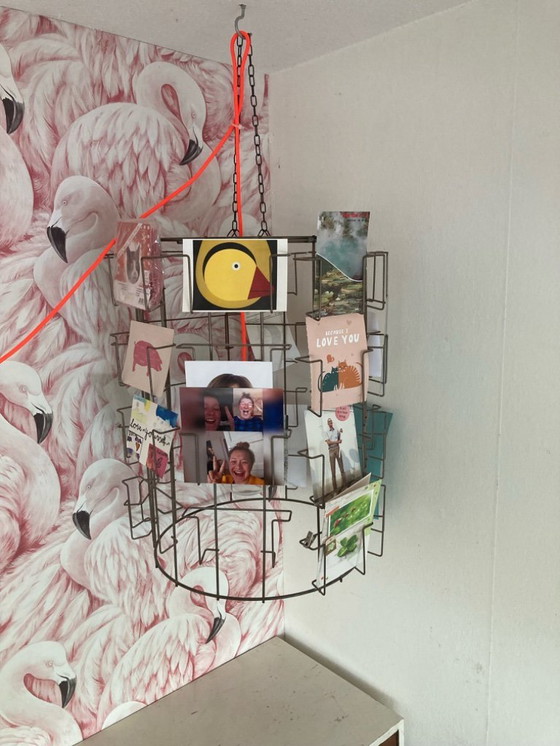 Image 1 of Lampe pendante Porte-cartes vintage