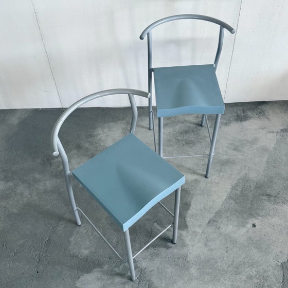2x Barkruk Hi-Glob – Kartell, Tabourets de bar, Metal, Plastic (photo 3 of 10)