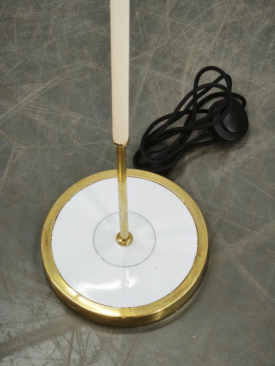 Image 1 of Lampada da terra tedesca di metà secolo con paralume a globo, anni '60