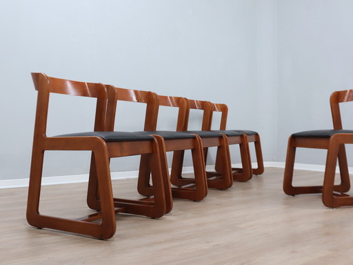 Ensemble de 6 chaises de salle à manger Willy Rizzo pour Mario Sabot, Italie, années 1970