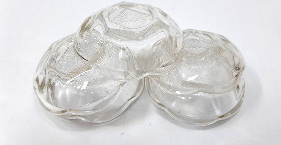 Image 1 of 5 x Vintage kleine glazen jambordjes