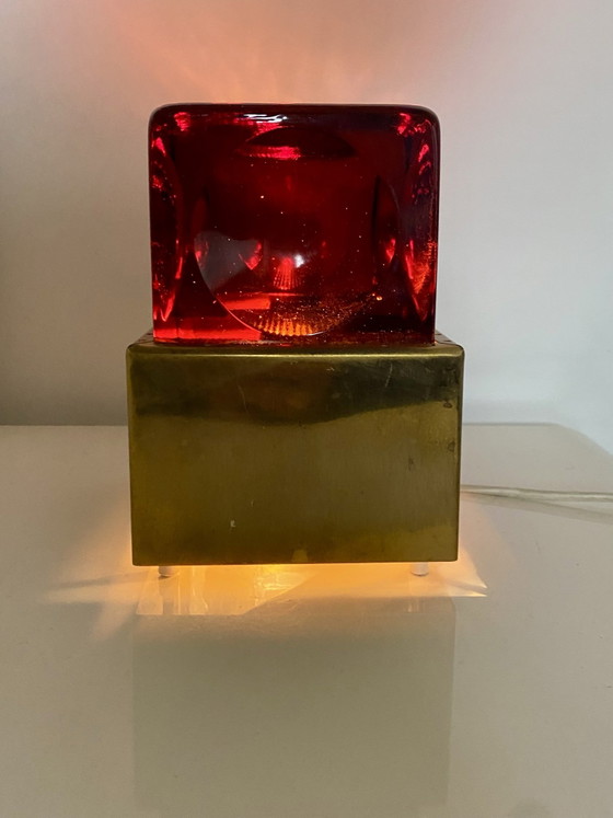 Lampada da tavolo in vetro e ottone – anf, Lampade da tavolo (photo 2 of 10)