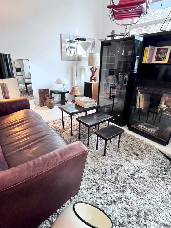 Image 1 of Brutalist wrought iron nesting tables