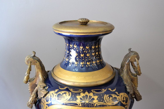 Image 1 of magnifica coppia di vasi del XIX secolo