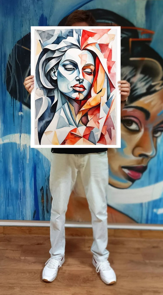 Image 1 of GONGAS - Fire and Water - Framed artist's lithograph