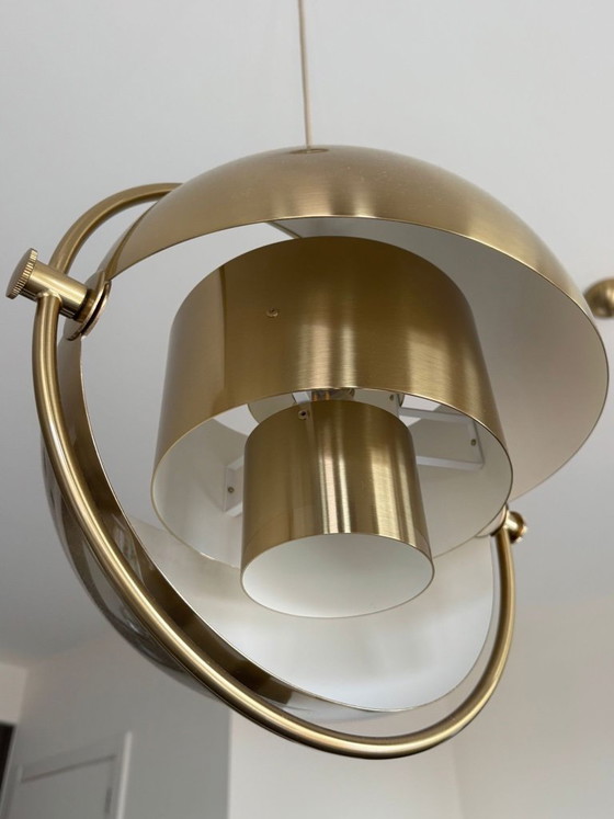Image 1 of 2 x Gubi Multi-Lite hanglampen in messing