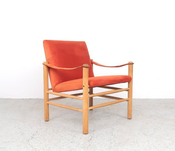 Image 1 of Safari-Stühle aus Eichenholz, Skipper Møbler 1980s