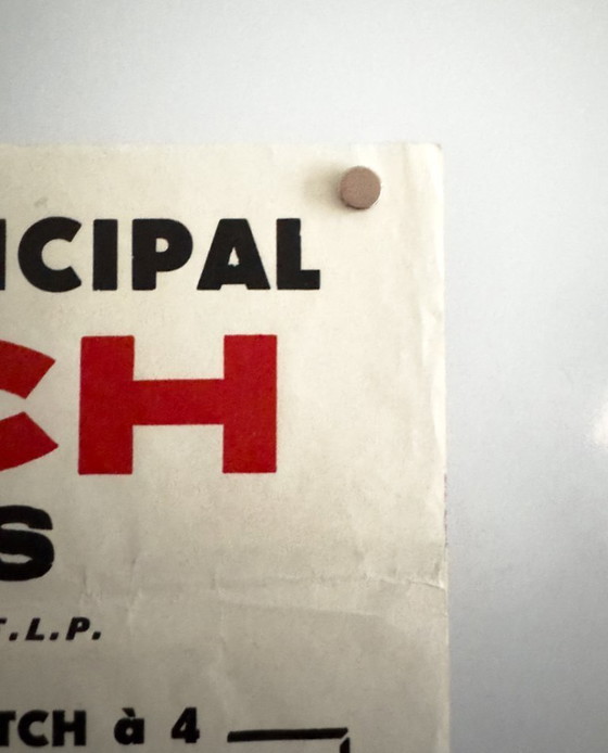 Image 1 of Affiche originale de catch français – vers 1960 – 56,00 × 37,50 cm – Sérigraphie originale