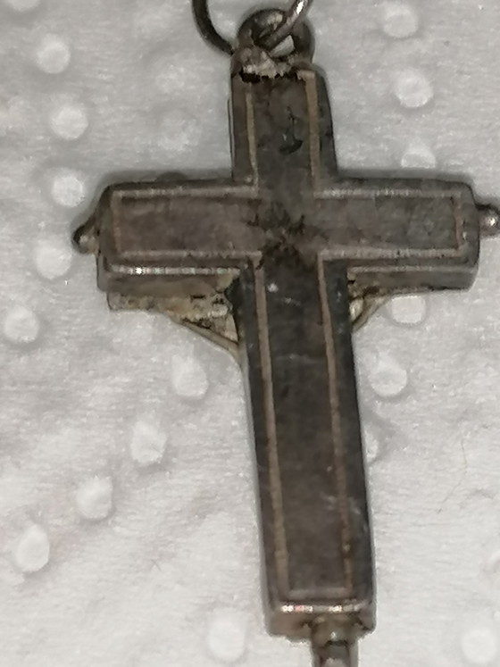 Antique Crucifix Prayer Beads Coral & 925 Silver – Decorative Objects, Metal, Stone (photo 8 of 13)