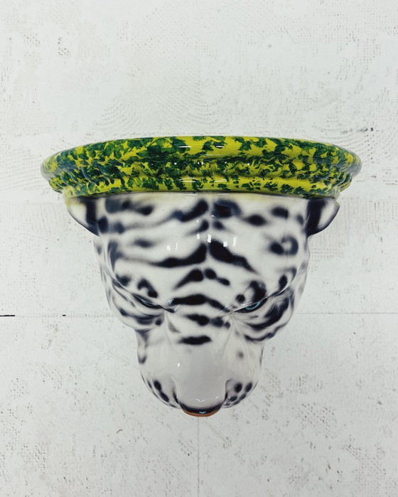 Image 1 of Tiger White Ceramic Wall Shelf
