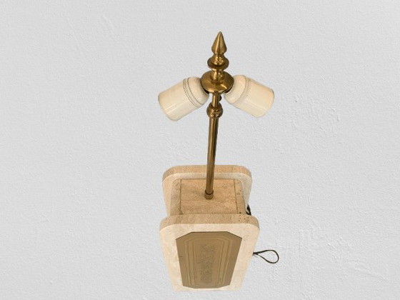 Image 1 of Travertin Tafellamp Van Georges Mathias