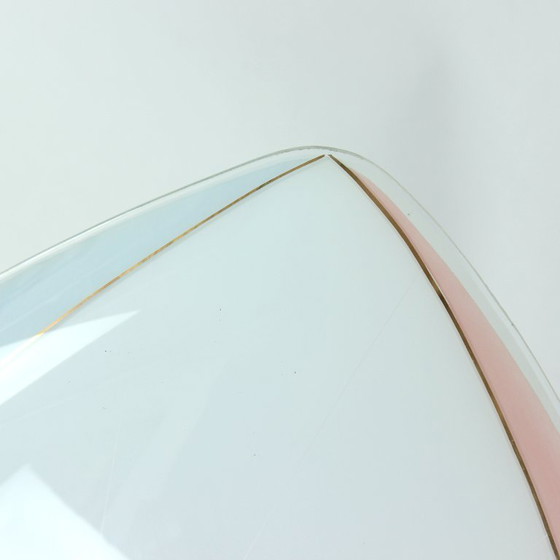 Image 1 of Mid Century Glass Ceiling Light By Napako, Czechoslovakia, 1960s