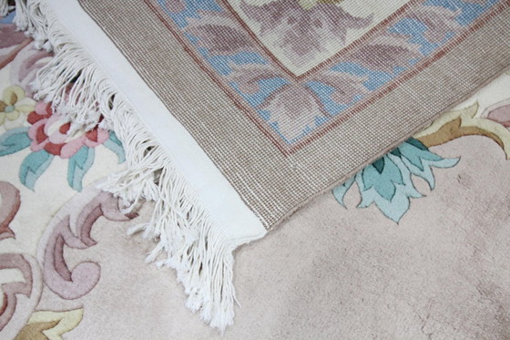 Image 1 of Tappeto moderno originale annodato a mano in stile cinese antico di Pechino, 315 x 212 cm, ottime condizioni.