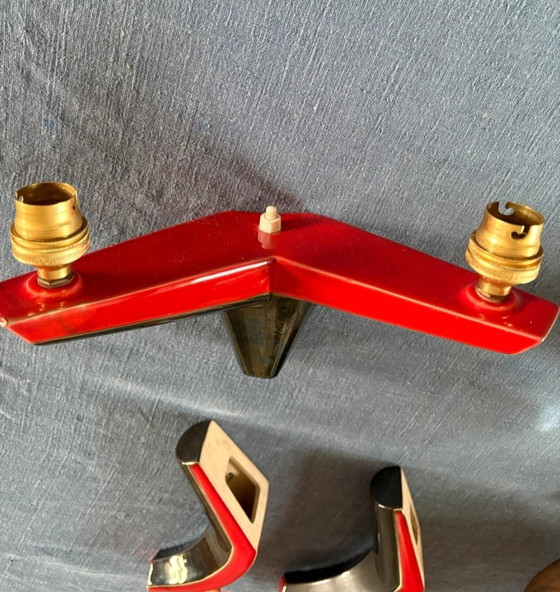 Image 1 of Art Deco ceramic wall lights from the 1950s and 60s