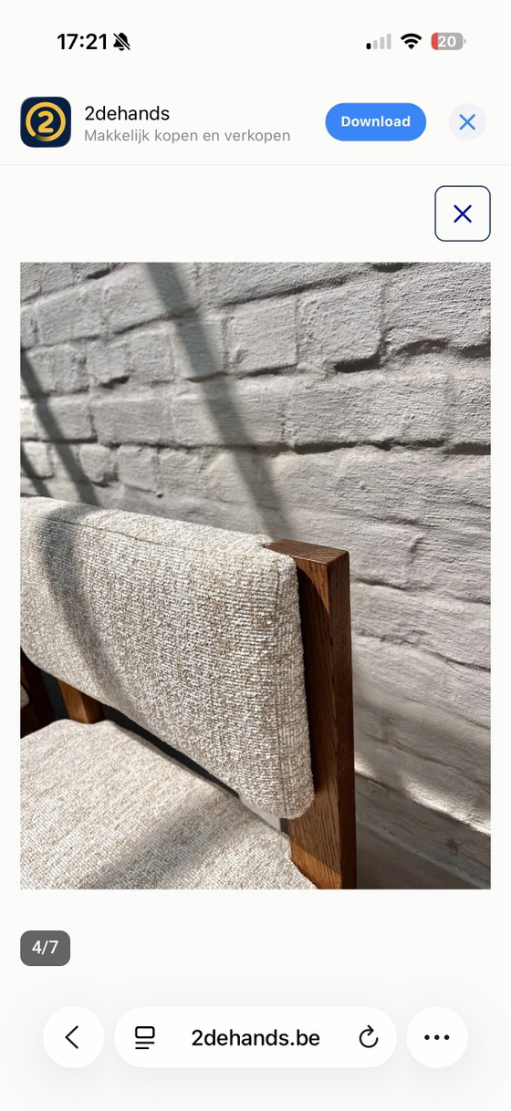 Vintage 70s Chairs 4x – Dining chairs, Wood (photo 4 of 6)