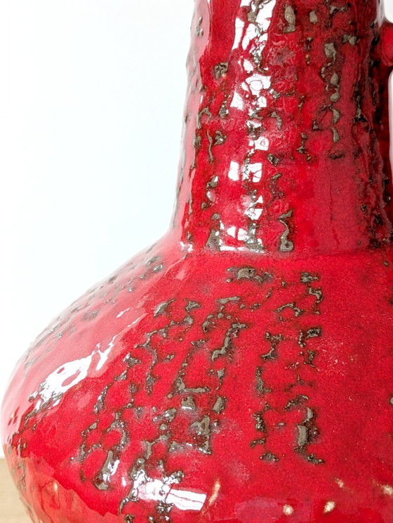 Image 1 of Large Carstens Tönnieshof Red Pitcher Vase | 1960s West German Pottery