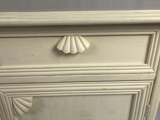 White High Sideboard with Shells