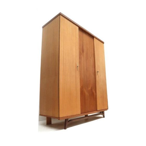 Image 1 of Vintage 3-door wardrobe / linen cupboard from the 1960s