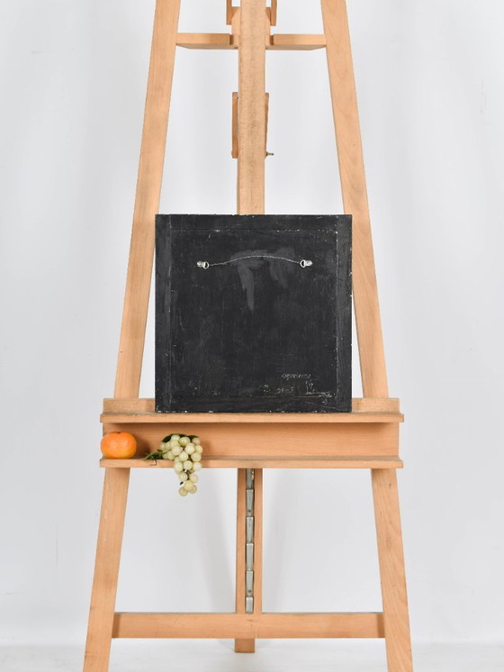 Image 1 of Helen Nieuwendijk (1946) - Esperienza - 2017 - Tecnica mista su pannello - 36 x 36 cm