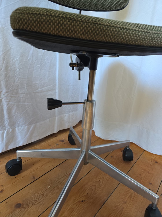 Vintage Deense Labofa Bureaustoel (volledig gerestaureerd) – Bureaustoelen, Metal, Plastic (photo 10 of 10)