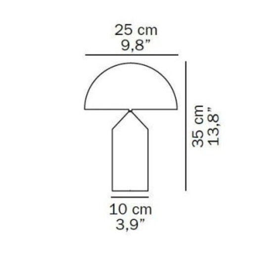 Image 1 of Lampe Atollo Small 236 Or - 35 cm / Oluce