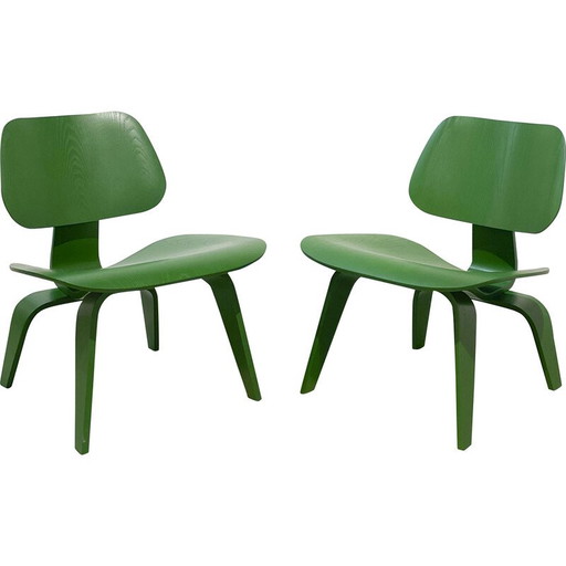 Sedie Lcw vintage di Charles e Ray Eames per Herman Miller, 1945