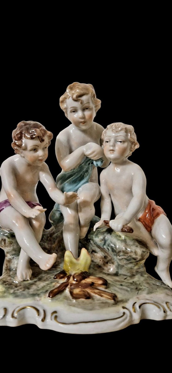 Image 1 of Three Boys Statuette