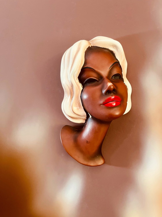 Image 1 of Escultura mural de Cortendorf de la década de 1950 (Marilyn Monroe)