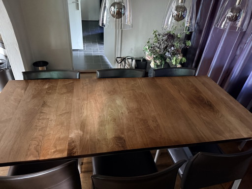 Leolux Dining Table – eettafels, Wood, Metal