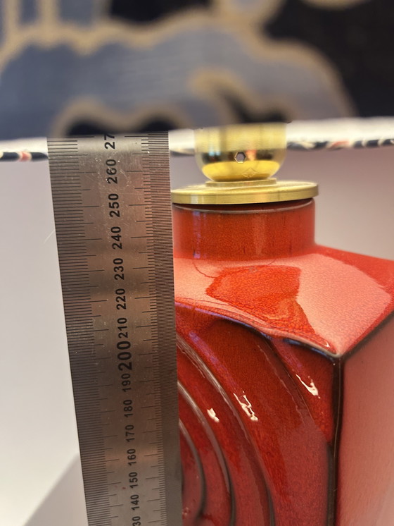 Image 1 of Upcycled table lamp made from a mid-century design vase - cordless with LED light source