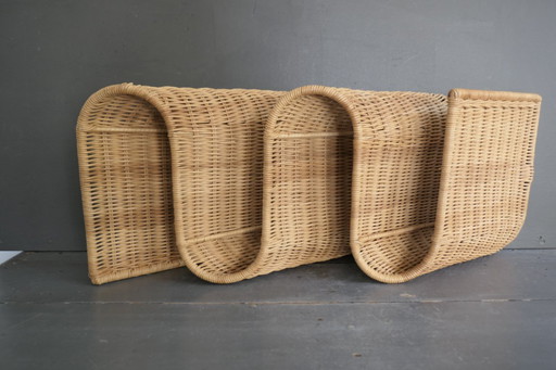 Portariviste da parete in rattan "Tiby" di Ikea Karl Malmvall