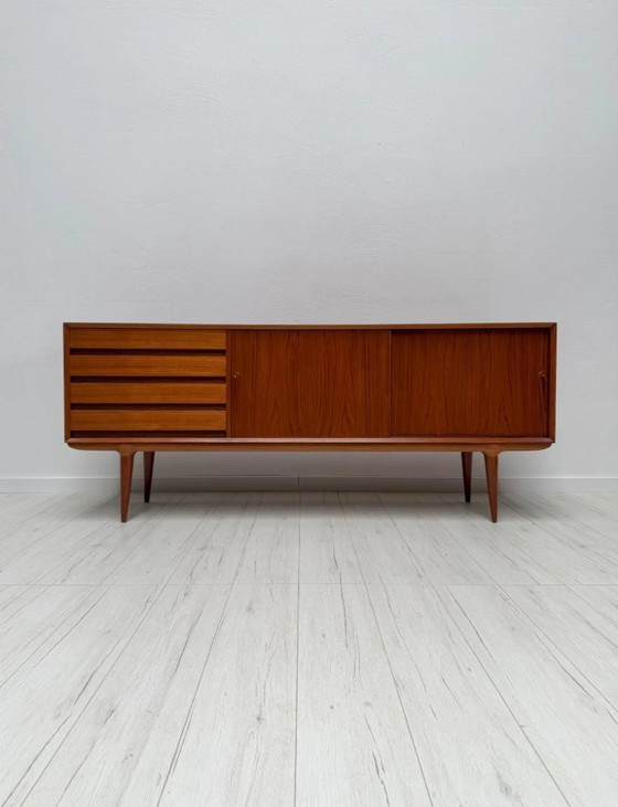 Image 1 of Vintage Gunni Omann Model 18 Teak Sideboard for Omann Jun, Danish Mid-Century Modern, 1960s
