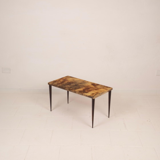 Aldo Tura Mid Century Rectangular Parchment Low Coffee Table mod. 825 Itayl 1950 – Wood, Mid Century Modern (photo 18 of 27)