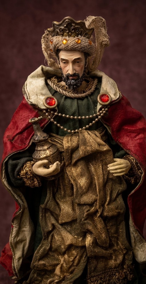 Ancient Sicilian Style Nativity Scene – decoratieve objecten, Textile, Paper (photo 2 of 10)
