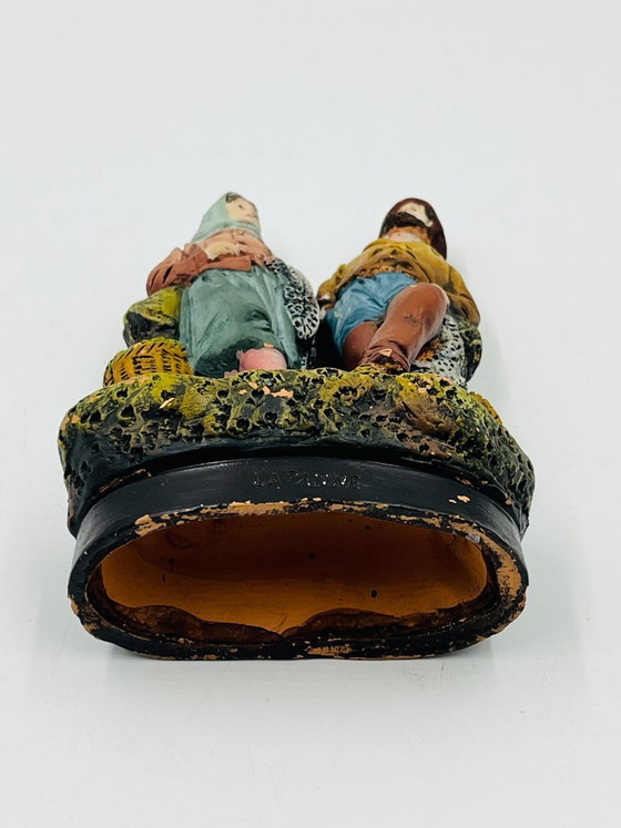 Vintage Fishermen Statuette from La Panne – J. H. Hand – J.H. Hand, Decorative Objects, Ceramic (photo 11 of 11)