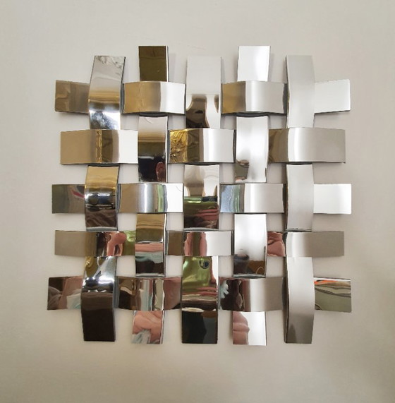 Image 1 of Miroir en aluminium tissé