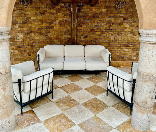 Impresionante conjunto de muebles de patio para interior y exterior.