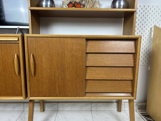 Image 1 of Parete attrezzata indipendente in stile scandinavo vintage