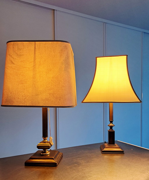 Herda brass column tablelamps