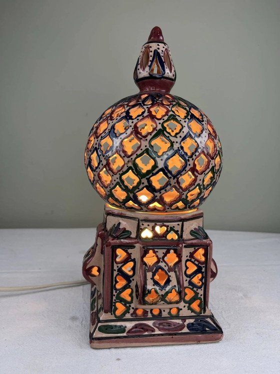 Ethnic handmade lamp – Table lamps, Porcelain, Vintage (photo 11 of 11)