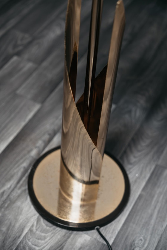 Image 1 of Lampadaire de style Hollywood Regency, design moderne des années 1970